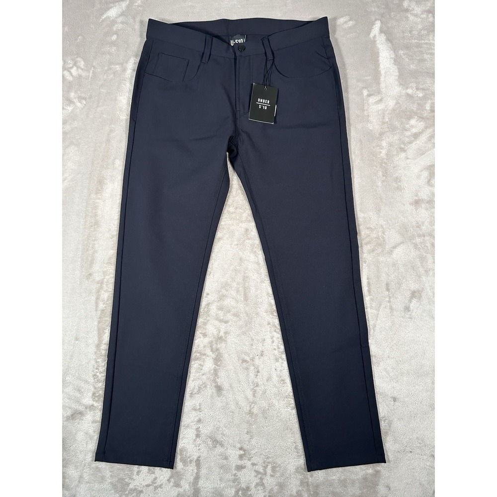 Under 510 Jon Performance Pants Mens 32x28 Black Golf Stretch Chino Tapered